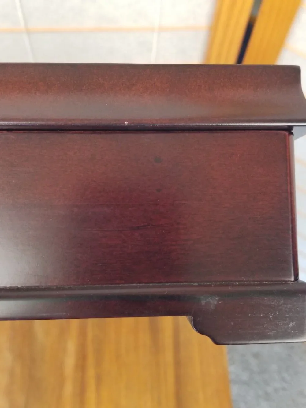 Vintage Bombay Company Wood Storage Box Tea Caddy Trinkets Jewelry Miniatures